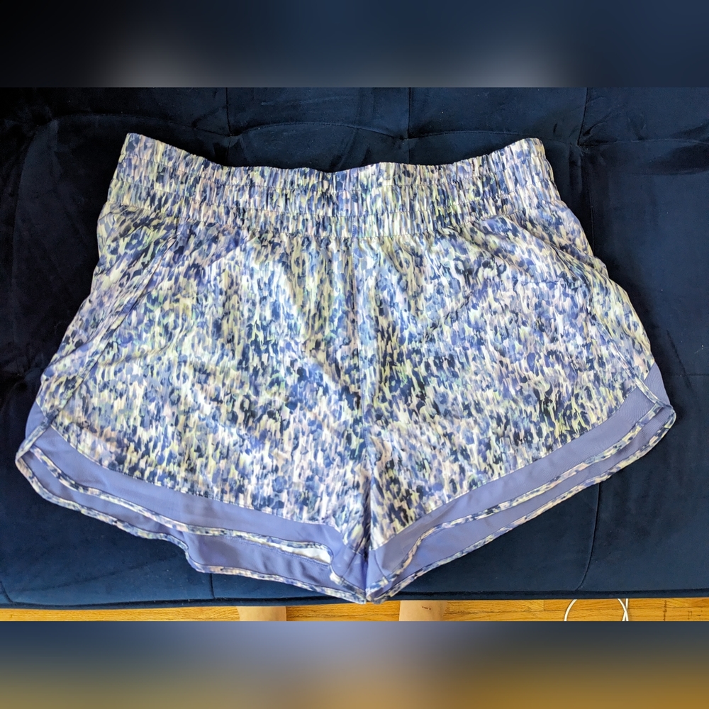 Athleta High Rise Mesh Racer Run 3" Shorts